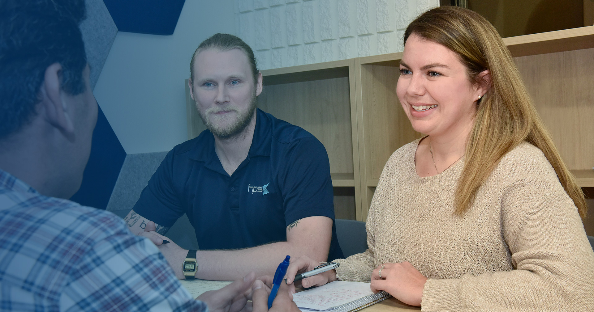 young people in the office