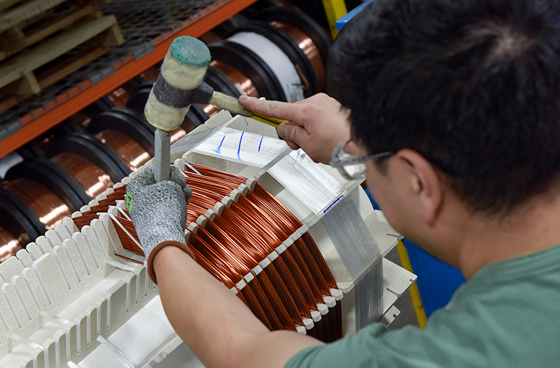 winding a transformer with copper